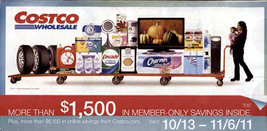 Costco coupon book October 2011 cover