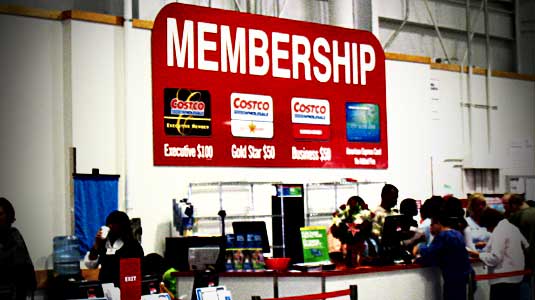 Costco membership sign