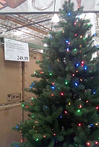 Costco Pre Lit Color Christmas Tree