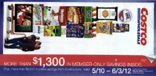 May 2012 Costco coupon book cover