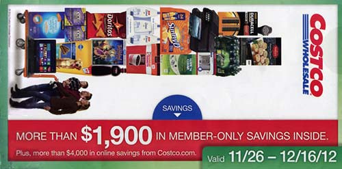 December 2012 Costco Coupon Book Cover