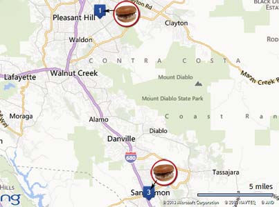 BBQ Beef Brisket Location Map