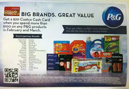Proctor and Gamble gift card offer