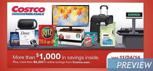 December 2014 Costco Coupon Book Cover