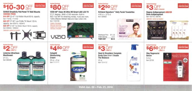 February 2016 Costco Coupon Book Page 3