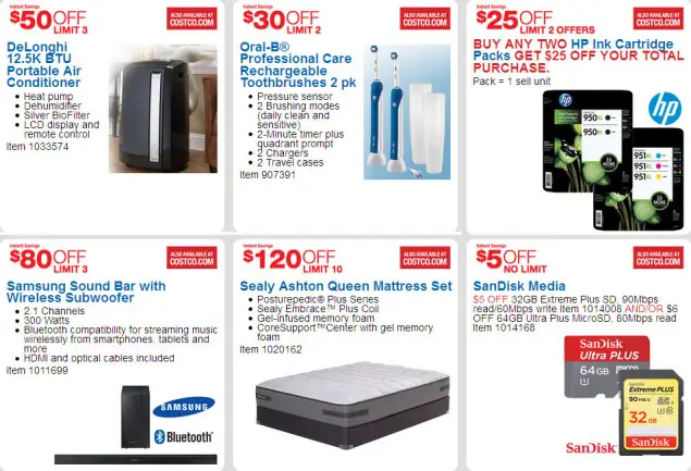 April 2016 Costco Coupon Book Page 1