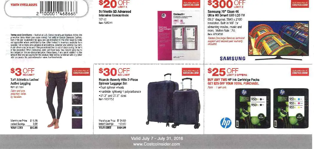 July 2016 Costco Coupon Book Page 1