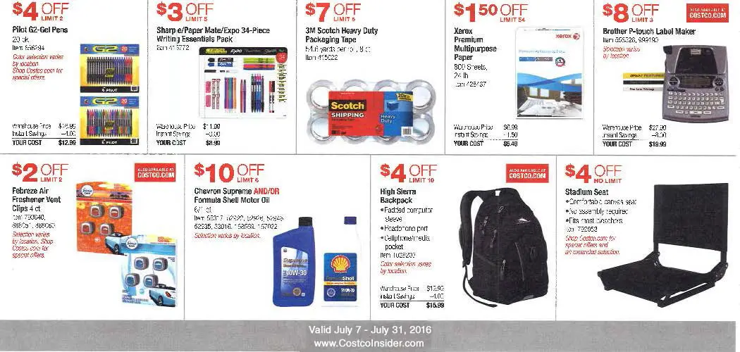 July 2016 Costco Coupon Book Page 5