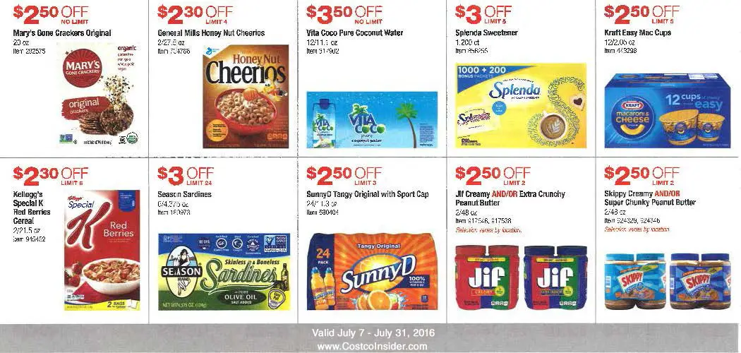 July 2016 Costco Coupon Book Page 7