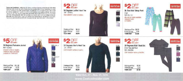November 2016 Costco Coupon Book Page 1