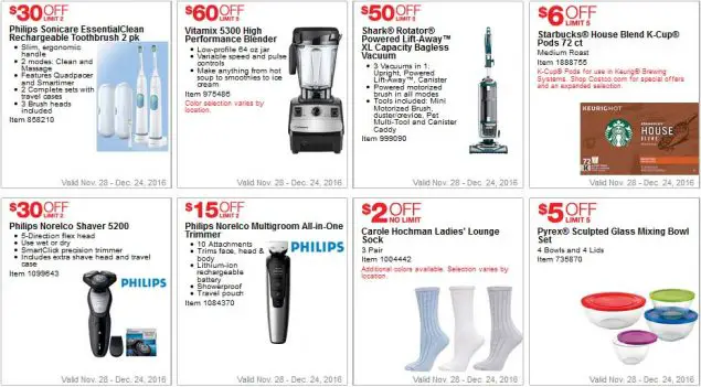 Costco Coupons December 2016 Page 3