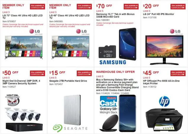 Costco August 2017 Coupon Book Page 2