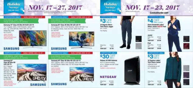Costco Black Friday ad scan Week 2 Page 11
