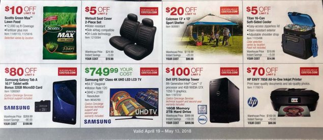 April 2018 Costco Coupon Book Page 10