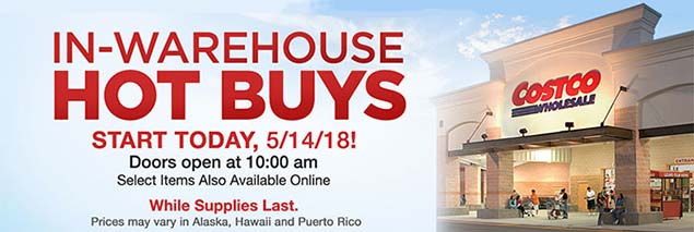 Costco May 2018 Hot Buys Coupons