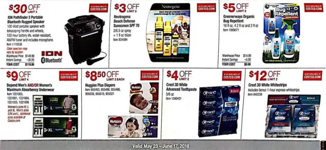 Costco Coupons May 2018 Page 13