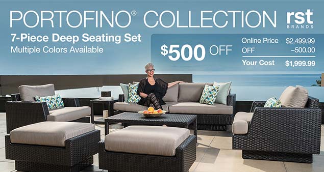 Portofino Collection 7 Piece Deep Seating Set