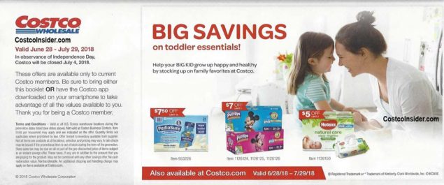 Costco Coupons July 2018 Page 1