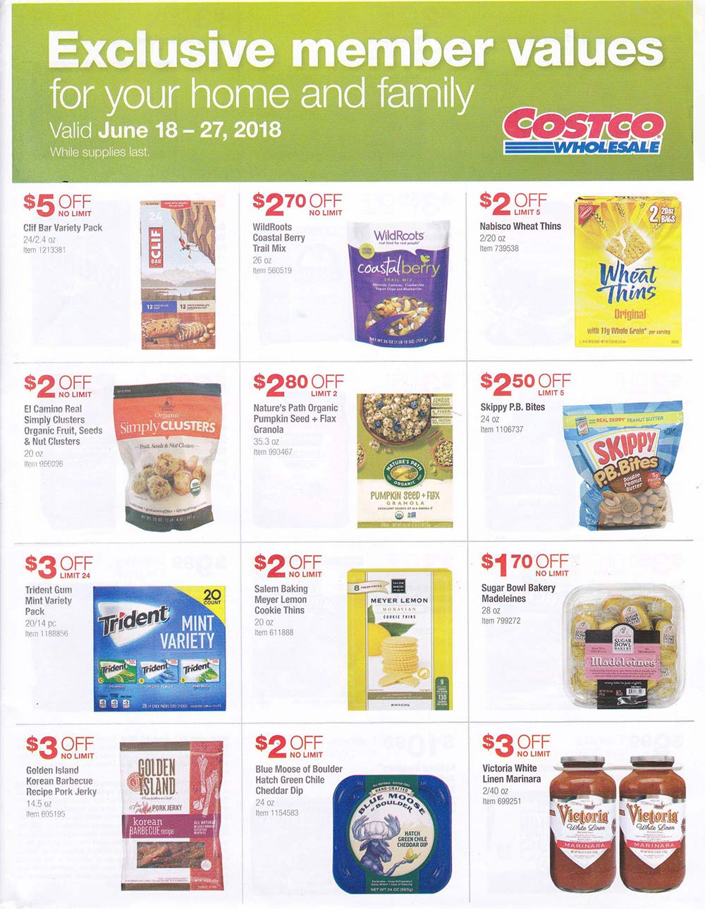 Southwest US Costco June 2018 WarehouseOnly Flyer Costco Insider