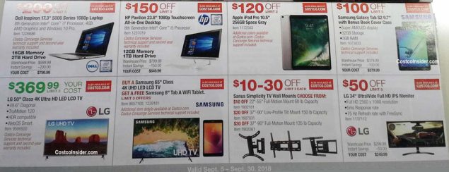 Costco September 2018 Coupon Book Page 13