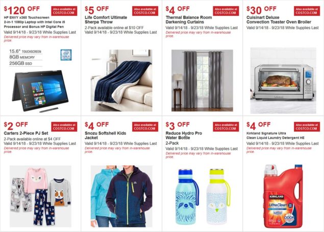 September 2018 Costco Hot Buys Coupons Page 1