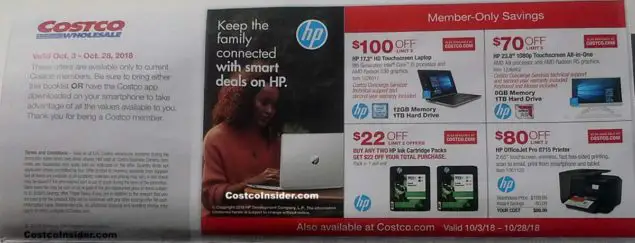 Costco October 2018 Coupon Book Page 1