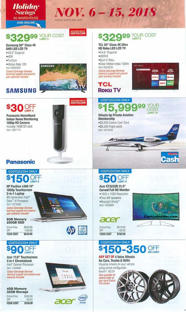 Costco Black Friday 2018 Ad Page 8