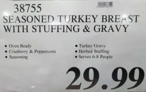 Seasoned Turkey Breast with Stuffing Price Tag