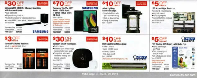 Costco September 2019 Coupon Book Page 12