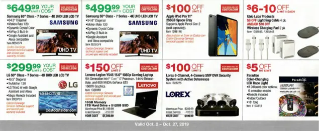 Costco October 2019 Coupon Book Page 8
