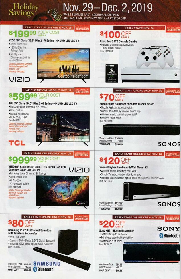 Costco Black Friday 2019 Ad | Costco Insider