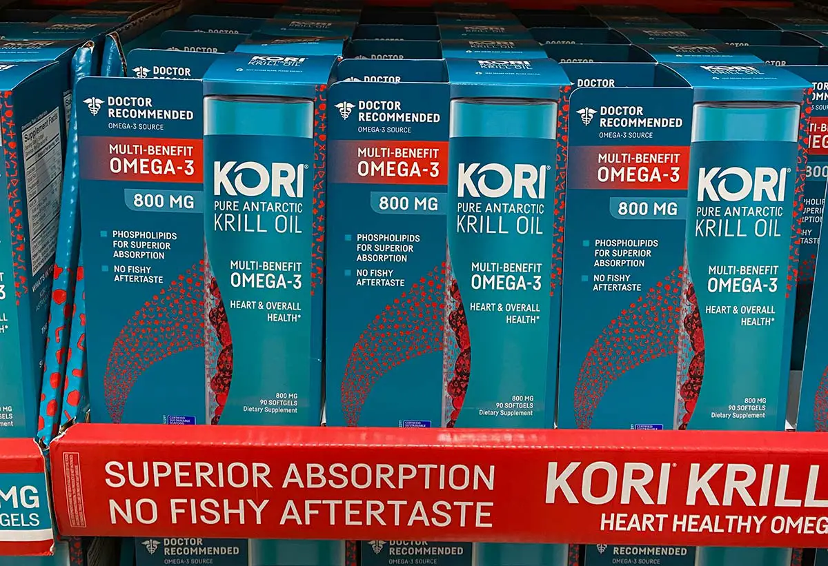 Kori Krill Oil on Costco Shelf