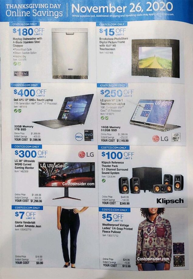 Costco Black Friday 2020 Ad Page 23