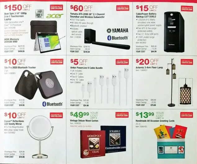Costco Holiday Handout 2020 Coupons Page 3