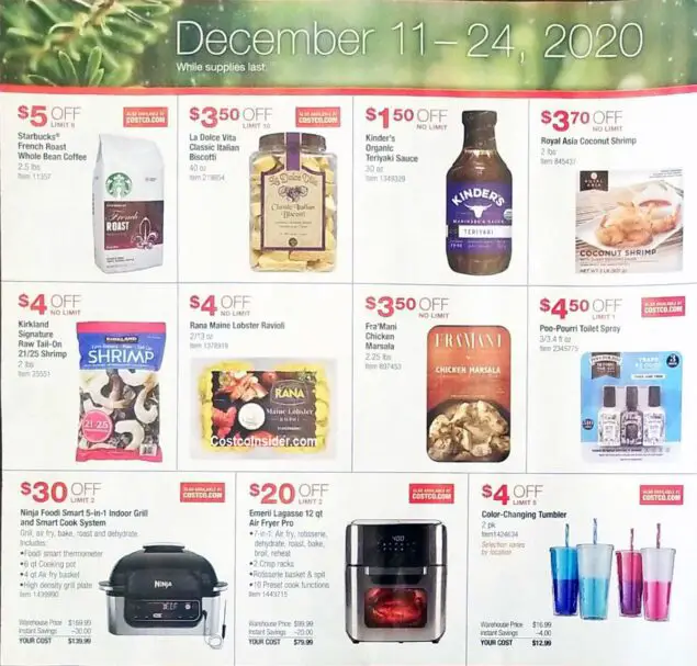 Costco Holiday Handout 2020 Coupons Page 4