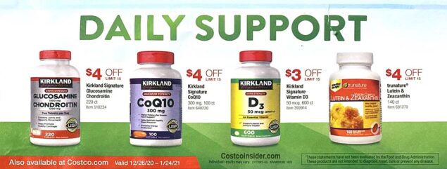 Costco January 2021 Coupon Book Page 1