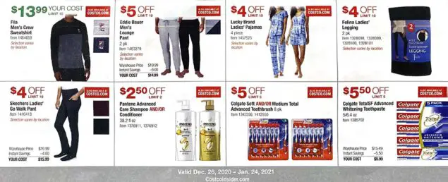 Costco January 2021 Coupon Book Page 12