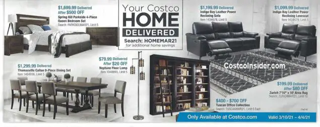 Costco March 2021 Coupon Book Page 1