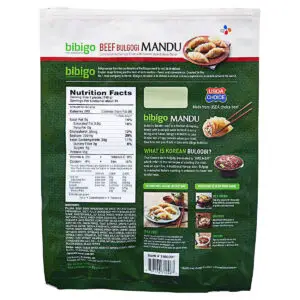 Bibigo Beef Mandu Nutrition Facts