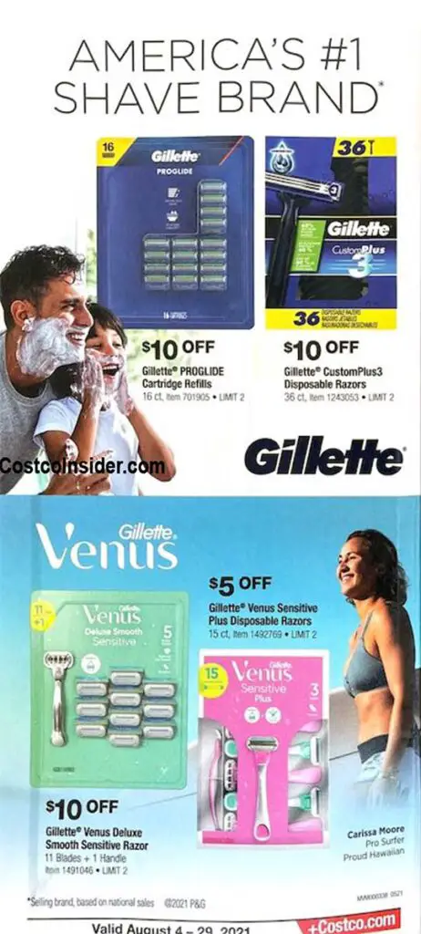 Costco August 2021 Coupon Book Page 1
