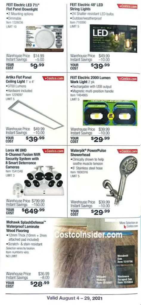 Costco August 2021 Coupon Book Page 11