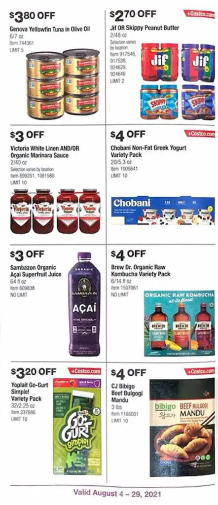 Costco August 2021 Coupon Book Page 17