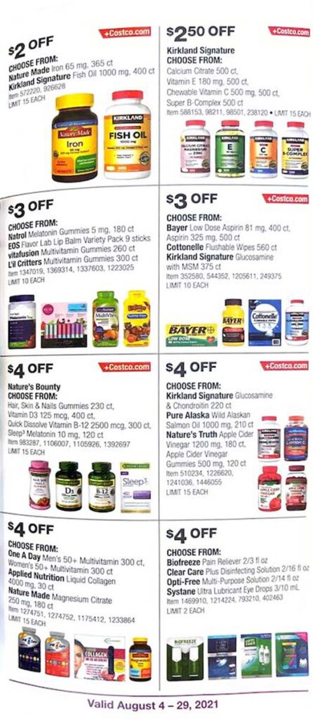 Costco August 2021 Coupon Book Page 24