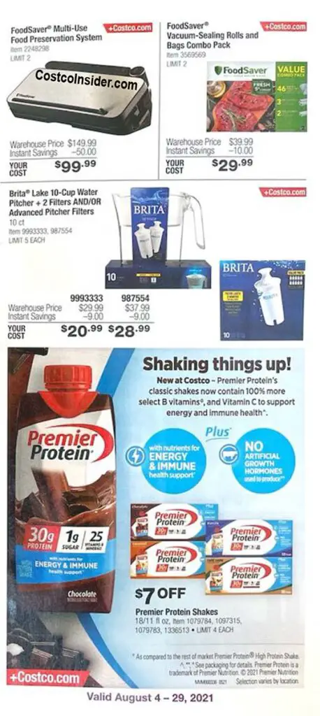 Costco August 2021 Coupon Book Page 4