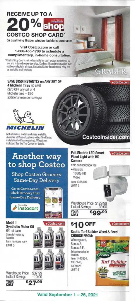 Costco September 2021 Coupon Book Page 13