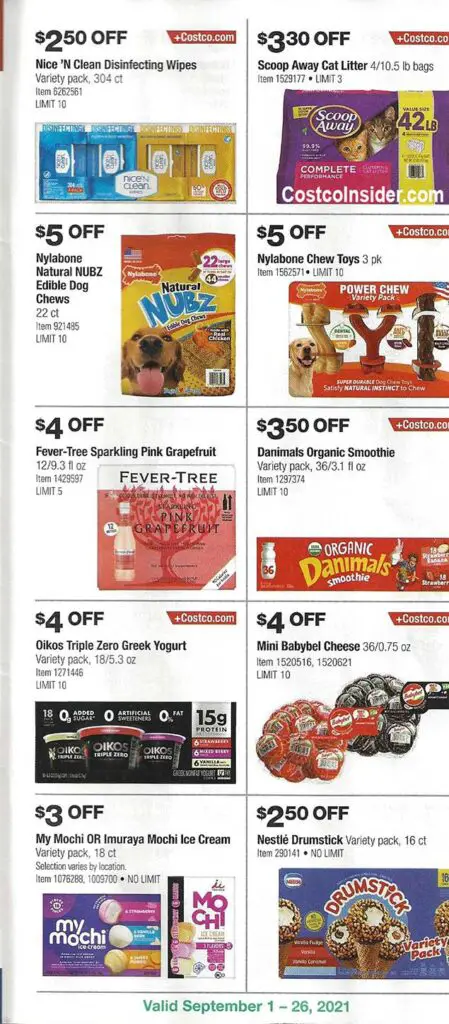 Costco September 2021 Coupon Book Page 20