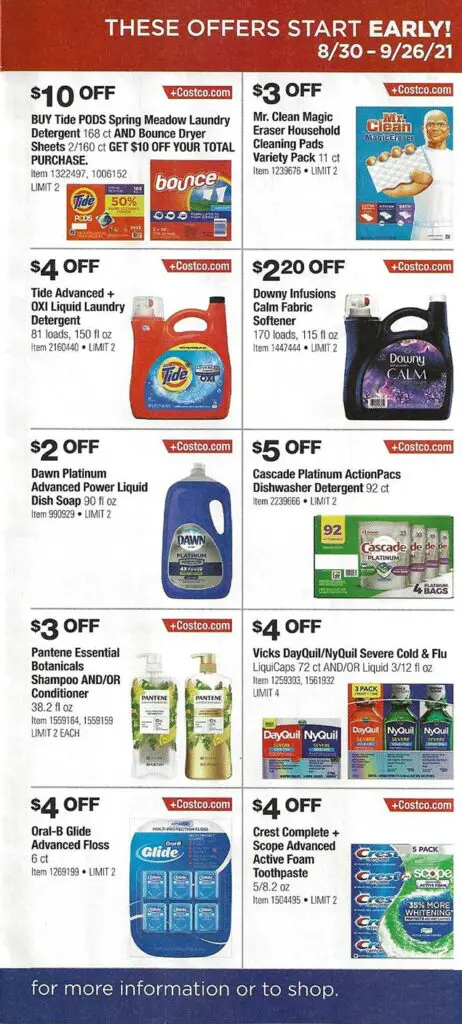 Costco September 2021 Coupon Book Page 4
