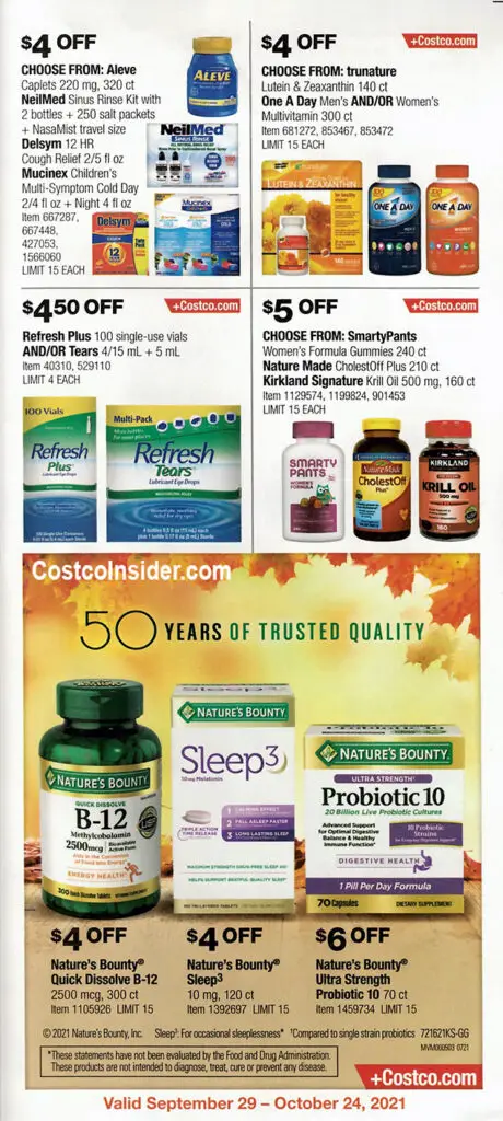 Costco October 2021 Coupon Book Page 22