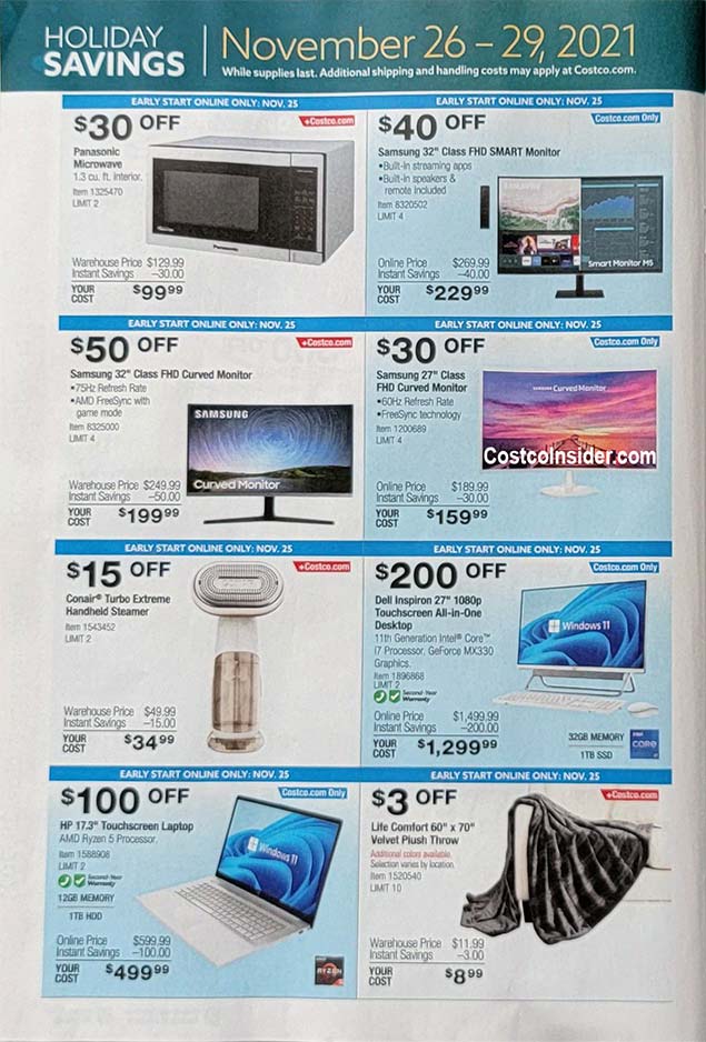 Costco Black Friday 2021 Ad Page 23