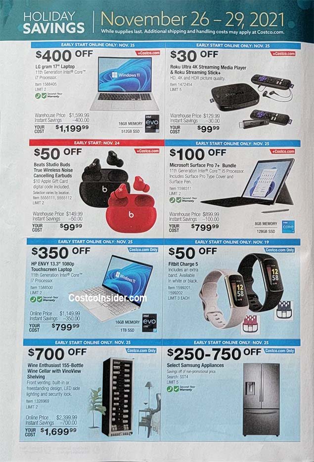 Costco Black Friday 2021 Ad Page 29.